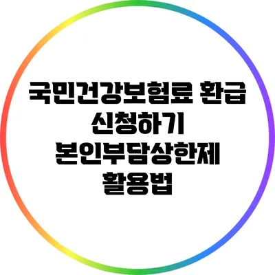 국민건강보험료 환급 신청하기: 본인부담상한제 활용법