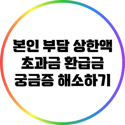 본인 부담 상한액 초과금 환급금 궁금증 해소하기