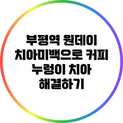 부평역 원데이 치아미백으로 커피 누렁이 치아 해결하기